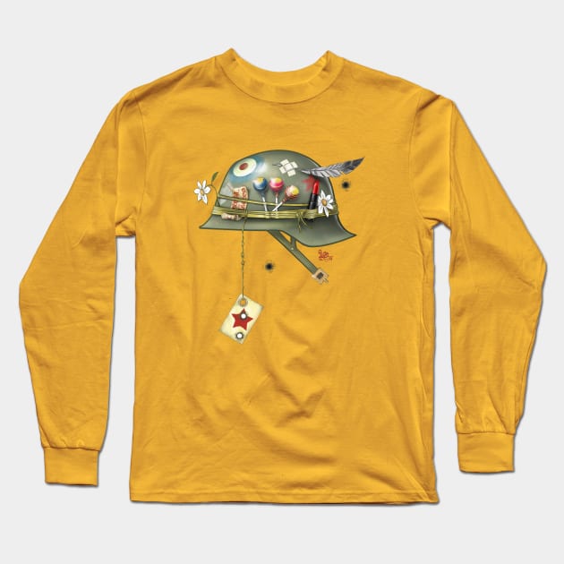 STRANGE HELMET Long Sleeve T-Shirt by lucamaz